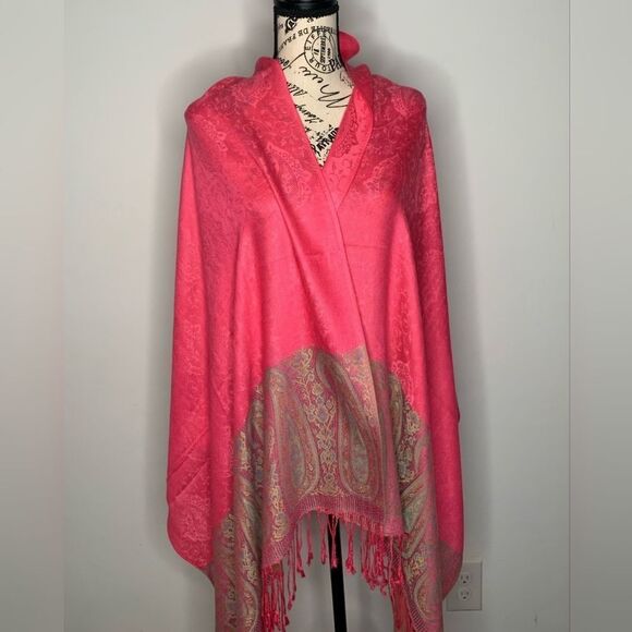 Pink Multicolor Pashmina - Picture 1 of 5